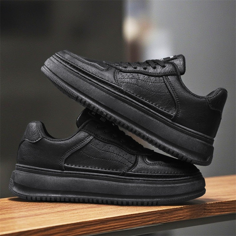 Damen Sneaker Leder Weich Laufsohle