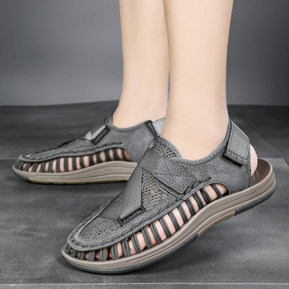 Damen Sport Sandalen Atmungsaktives Leder Bequem
