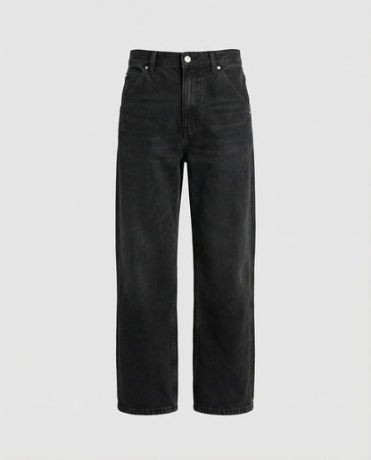 Retro Jeans Herren Used Look -Grau