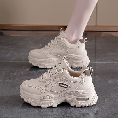 Damen Chunky Sneaker High Heel Schuhe