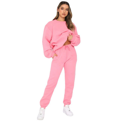 Damen Jogginganzug Sweatshirt Hose Sportlich Bequem