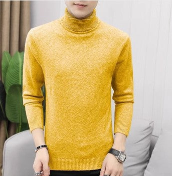 Herren Rollkragenpullover Merinowolle Elegantes Design