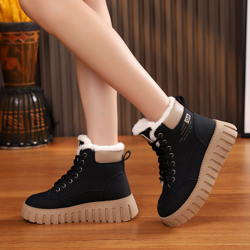 Damen Winterstiefel Sportlich Warm Rutschfest