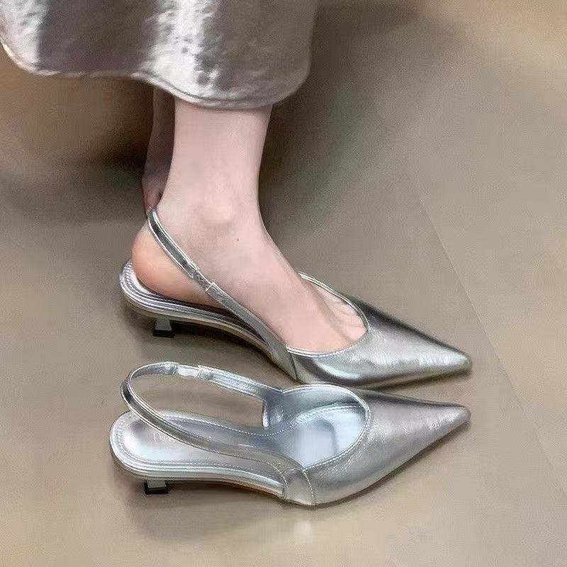 Damen Sling Pumps Spitze Atmungsaktiv - Norvielle