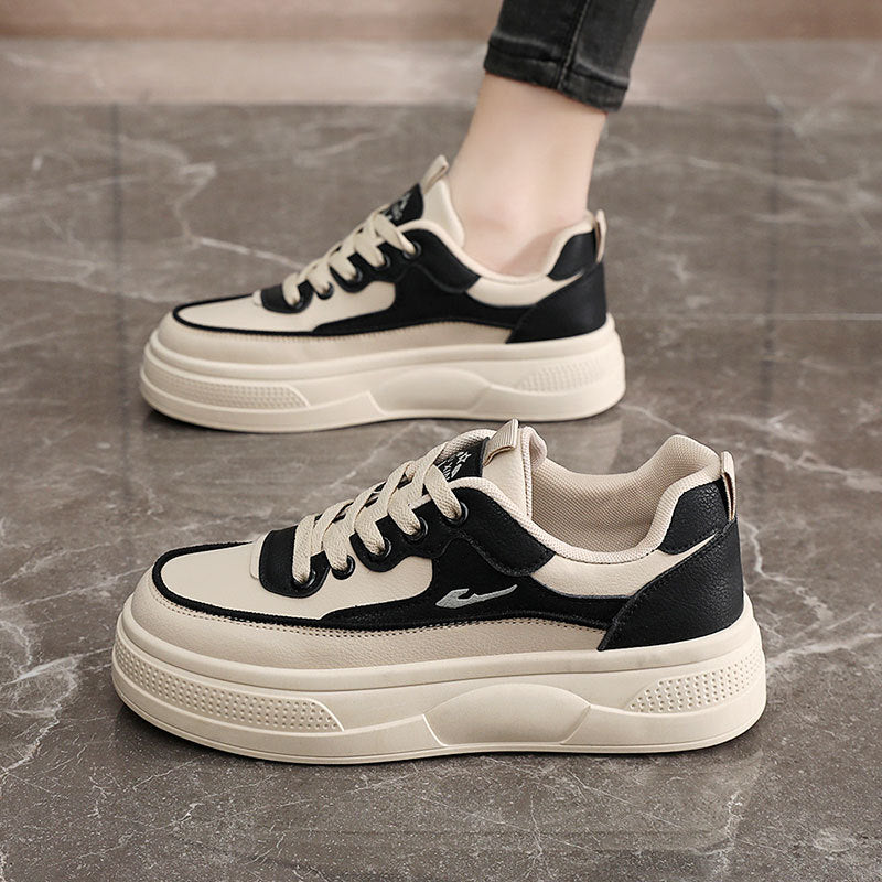 Damen Plateau Sneaker Komfortabel Sportlich Höhe