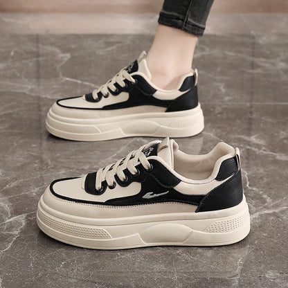 Damen Plateau Sneaker Komfortabel Sportlich Höhe