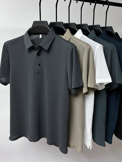 Herren Poloshirt Atmungsaktives Mesh Qualität