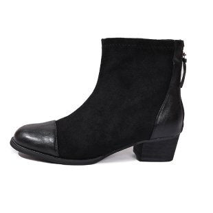 Damen Stiefeletten Weichleder Elegant