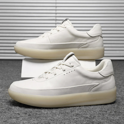Damen Sneaker Leder Bequem Mit Dämpfung