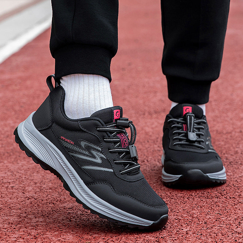 Damen Sneaker Schnellverschluss Sportlich
