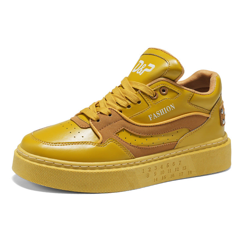 Damen Sneaker Plateau Atmungsaktives Leder Hoch