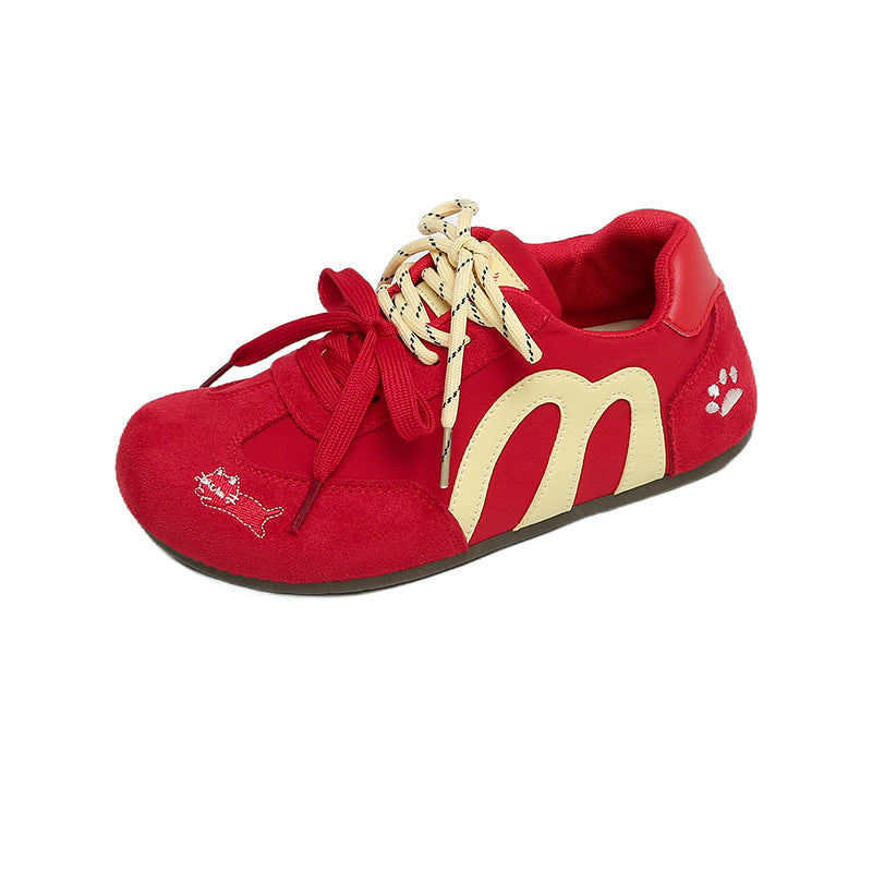 Damen Sneaker Bequem Tiermuster Weich