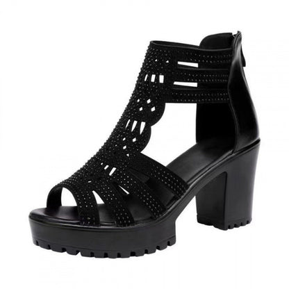 Damen High Heels Sandalen Schmal Elegant