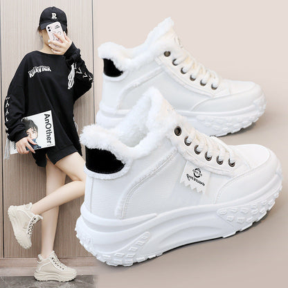 Damen Winter-Sneaker High- Flauschig Rutschfest - Norvielle
