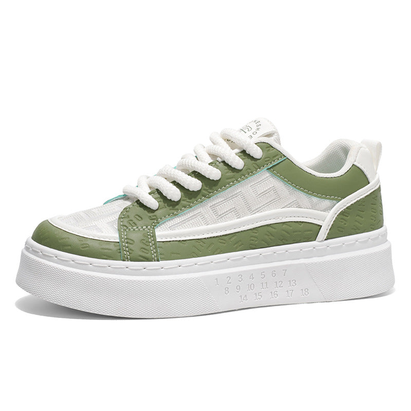 Damen Sneaker Platform Atmungsaktives Material Flexibel