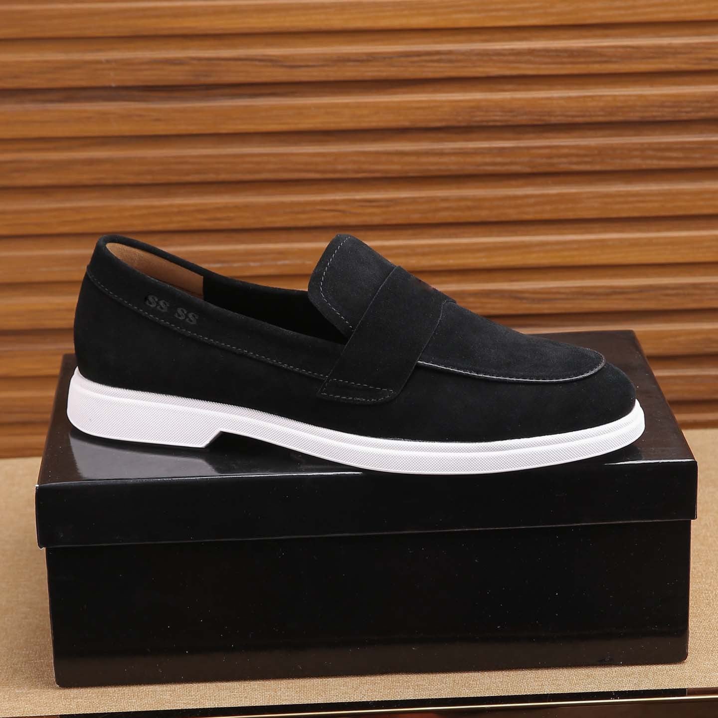Damen Mokassinschuh Bequem Rutschfest