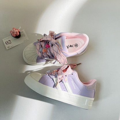 Damen Sneaker Schnürschuhe Trendy Frauen Schuhe