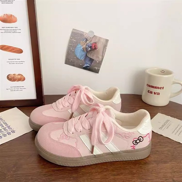 Damen Sneaker Hello Kitty Verspielte Laufschuhe Rosa
