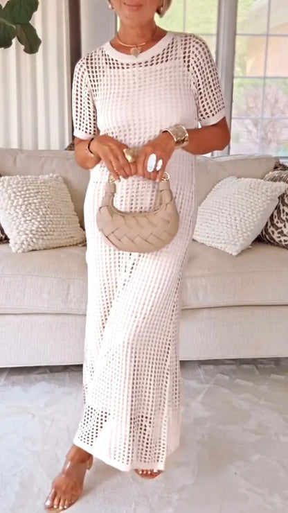 Damen Maxi-Kleid aus Mesh für den Sommer Elegant