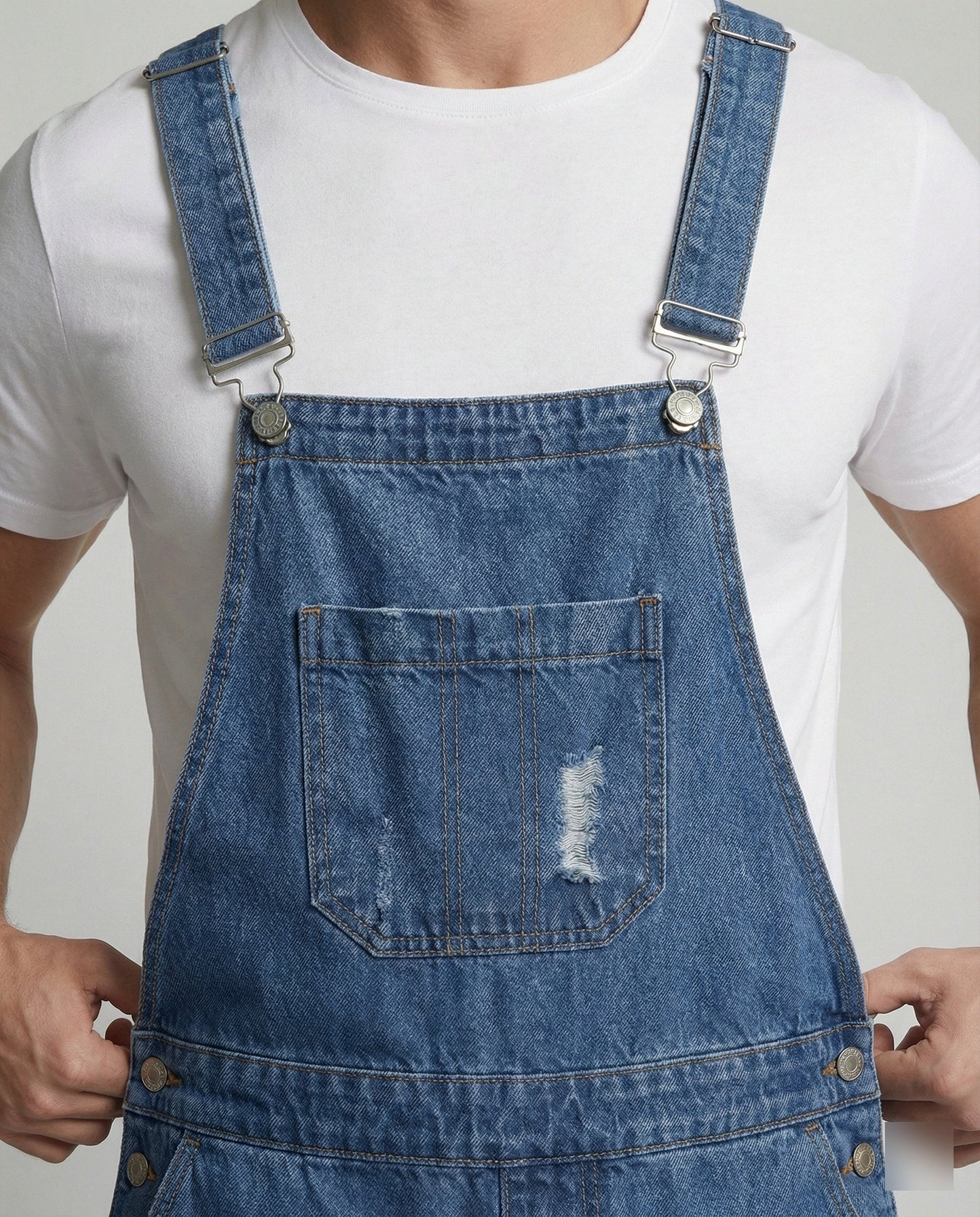 Herren Ripped Denim Shorts Sommer