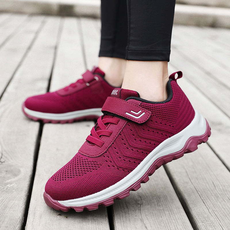 Damen Laufschuhe Atmungsaktives Mesh Rutschfest Klettverschluss - Norvielle