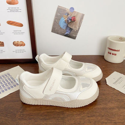 Damen Sneaker Sportlich Klettverschluss Luftdurchlässig Rutschfest