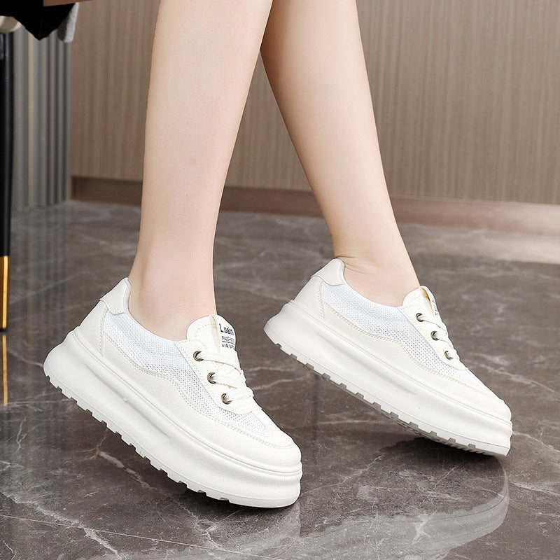 Damen Laufschuhe Atmungsaktives Mesh Dicksohle