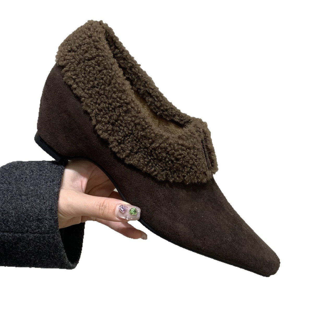 Damen Winterstiefel Kunstfell Elegante