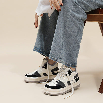 Damen Sneaker Chunky Strapazierfähig Bequem