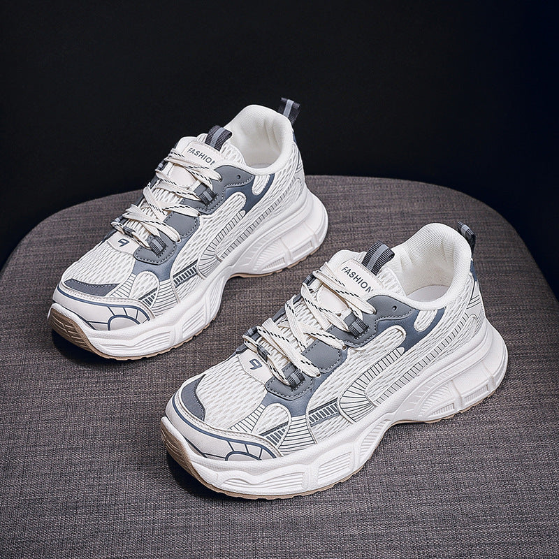 Damen Chunky Sneaker Atmungsaktives Mesh Komfortsohle