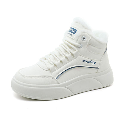 Damen Sneaker Weiches Innenfutter Flauschig