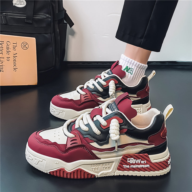 Damen Sneaker Bequem Schnüren Schwarz - Norvielle