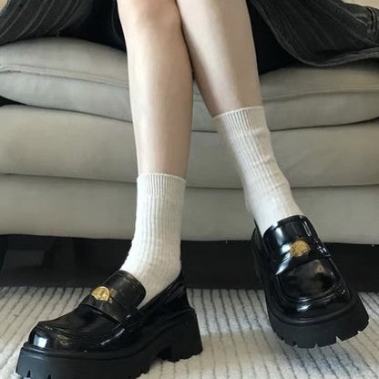 Damen Loafers Chunky Rutschfest