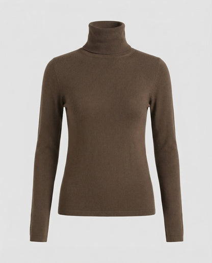 Damen Wollpullover Rollkragen Warm Herbst Winter