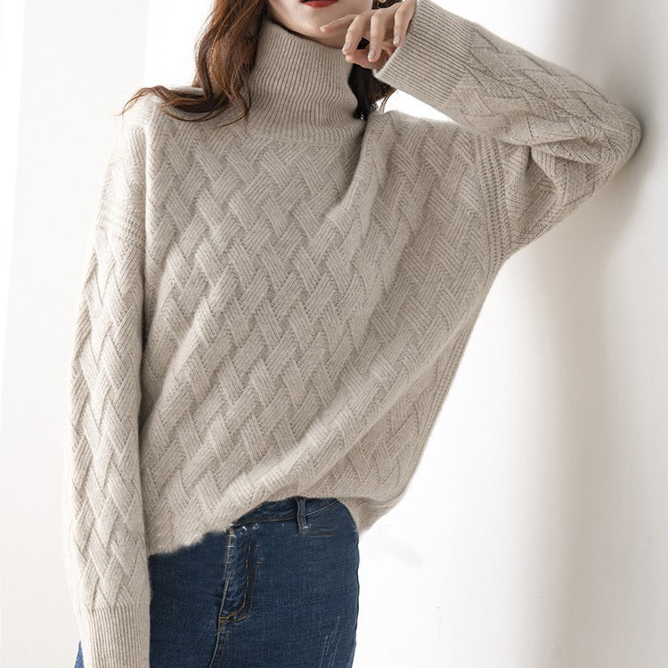 Damen Rollkragenpullover Leicht Modern Frühjahr