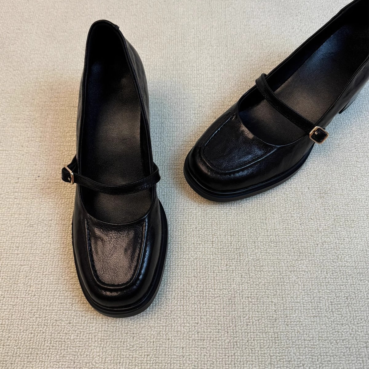 Damen Ballerinas Elegante Riemenverschluss