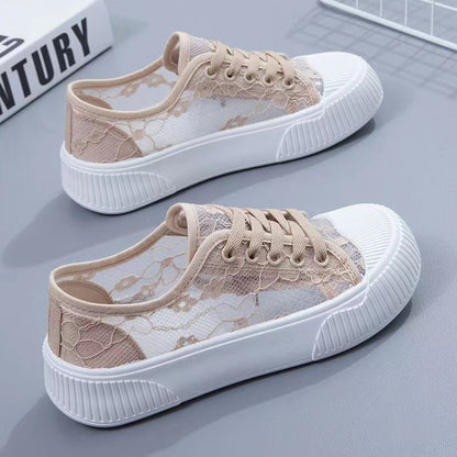 Damen Sneaker Spitze Weich Komfortabel