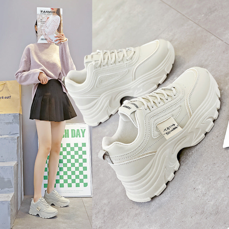Damen Sneaker Bequem Chunky Laufsohle mit Dämpfung - Norvielle