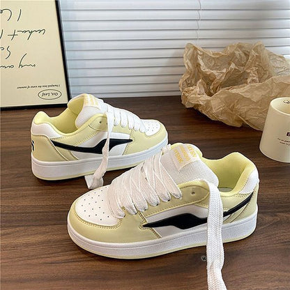 Damen Sneaker Sportlich Rutschfest Gummisohle