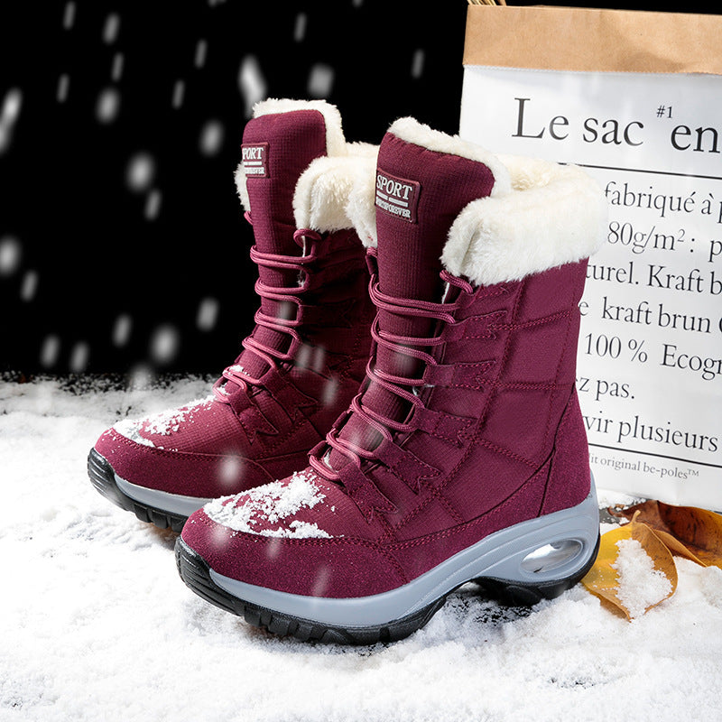 Damen Winterstiefel Warm Isoliert Rutschfest