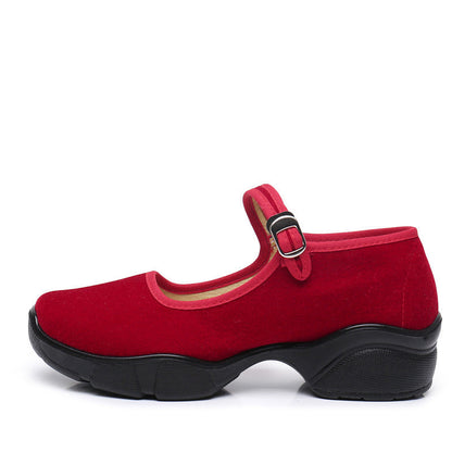 Damen Komfortschuhe Mary Jane Elegantes Leder
