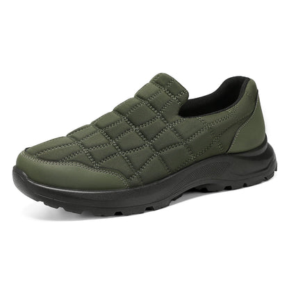 Damen Sneaker Bequem Slip-On Weiches Leder