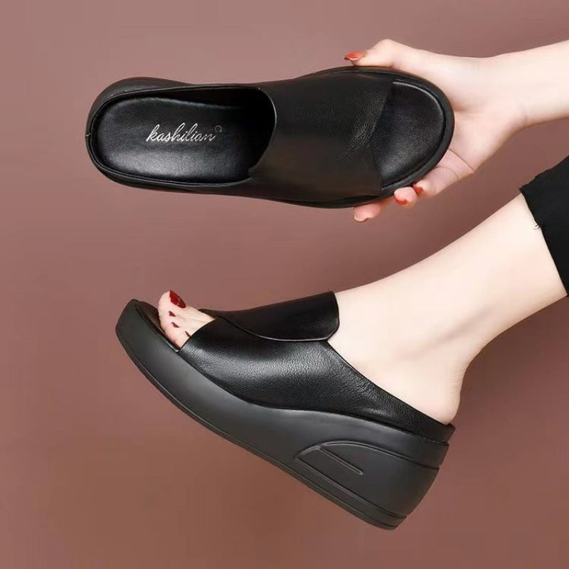 Damen Hochzeitssandalen Komfortabler Keilabsatz Schuhe