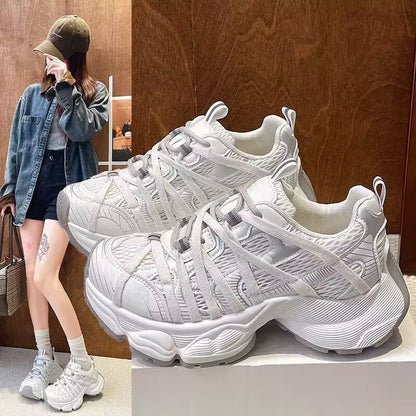 Damen Laufschuhe Sportlich Leicht Flexibel Schwarz - Norvielle
