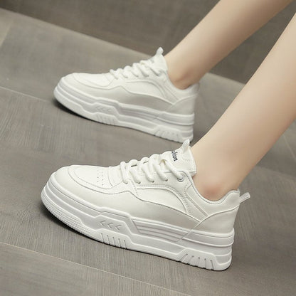 Damen Plattform Sneaker Hoch Komfort Sohle Modisch