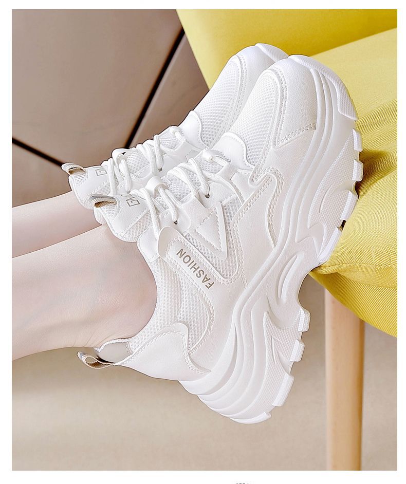 Damen Sneaker Bequem Chunky Mesh Schuhe