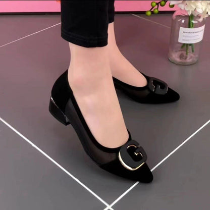 Damen High Heels Pumps Transparent Dekoriert