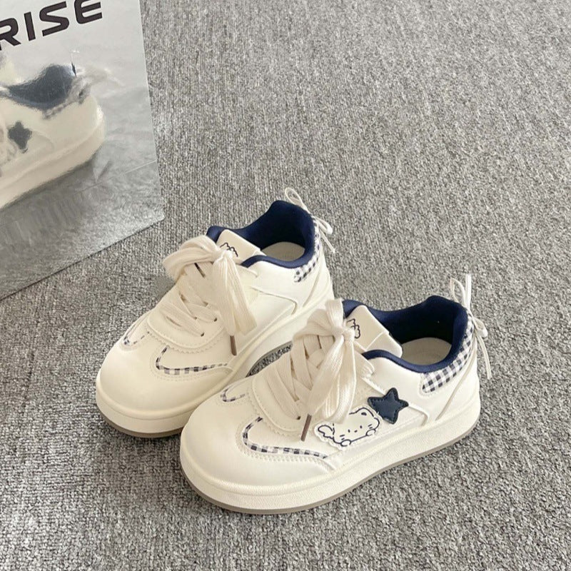 Damen Sneaker Sportlich Mit Sterne Applikation