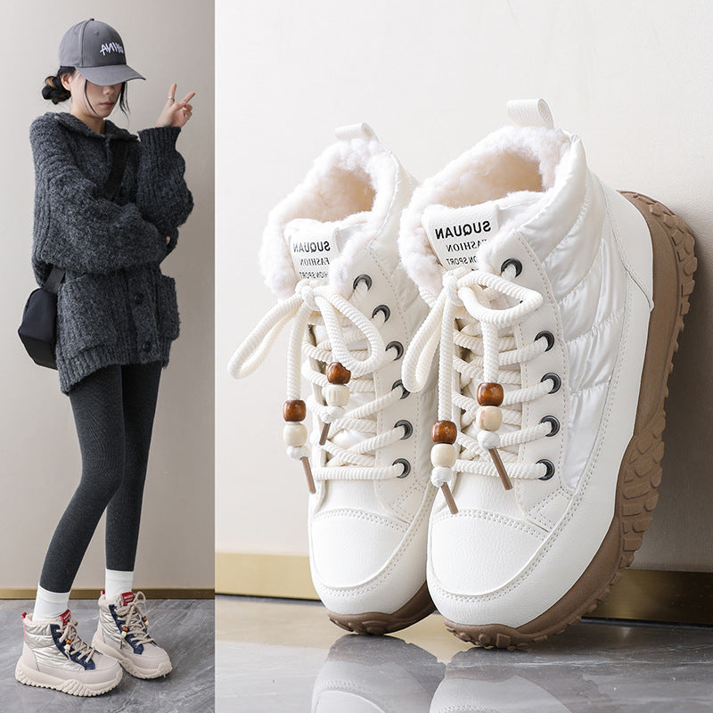 Damen Sneaker Warm Innenfutter Schwarz - Norvielle