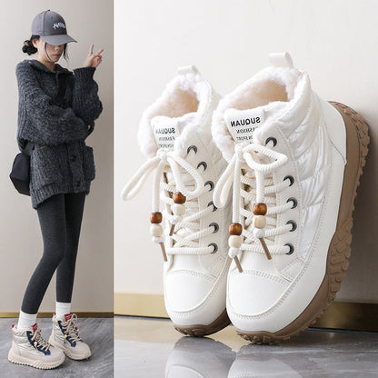 Damen Sneaker Warm Innenfutter Schwarz - Norvielle